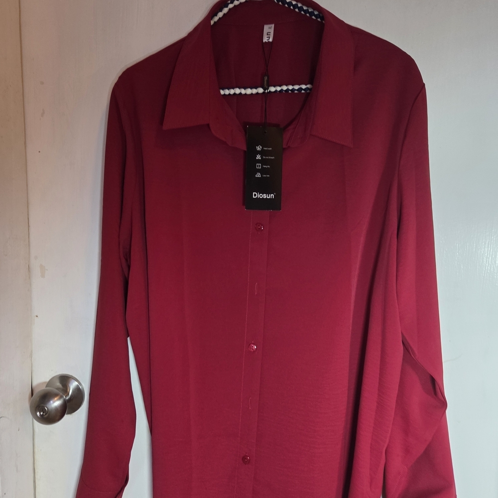 NEW Women's Red Blouse